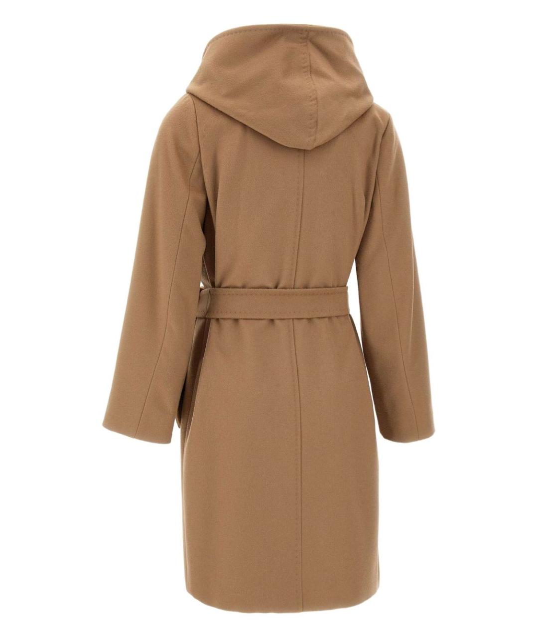 MAX MARA Бежевое шерстяное пальто, фото 3