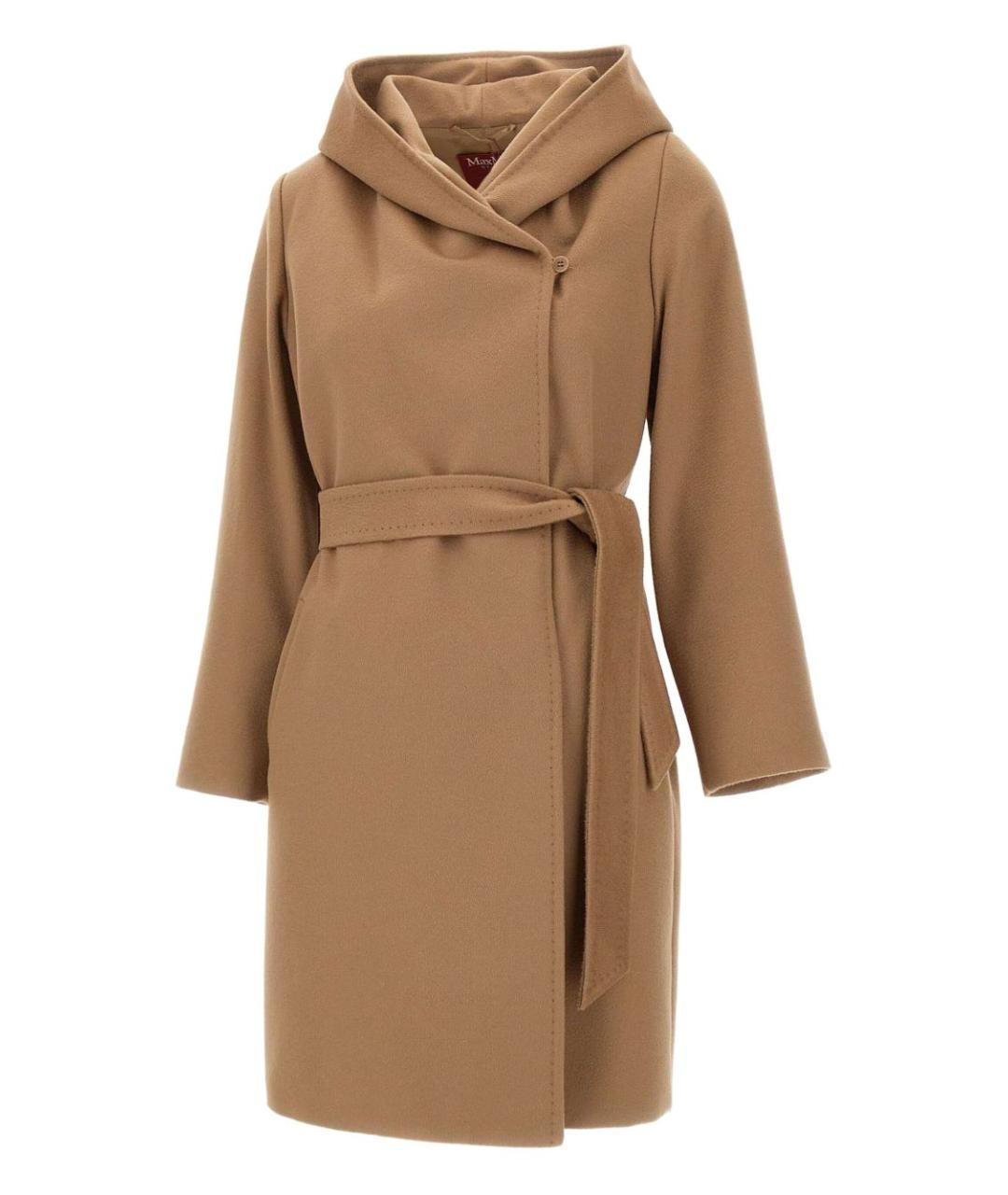 MAX MARA Бежевое шерстяное пальто, фото 1