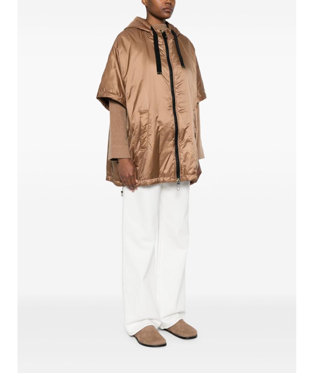MAX MARA Бежевая полиамидовая куртка, фото 3