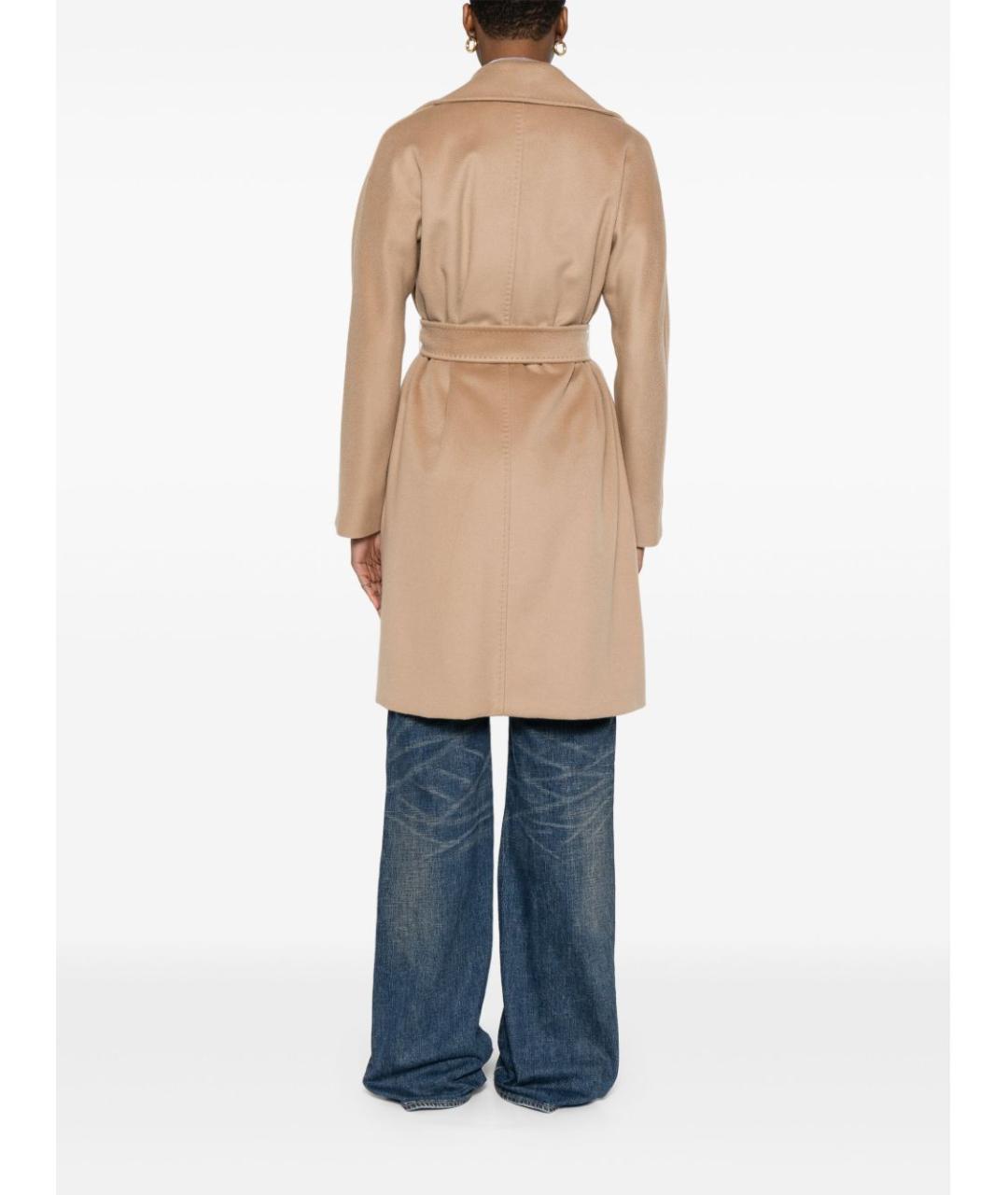 MAX MARA Бежевое шерстяное пальто, фото 4