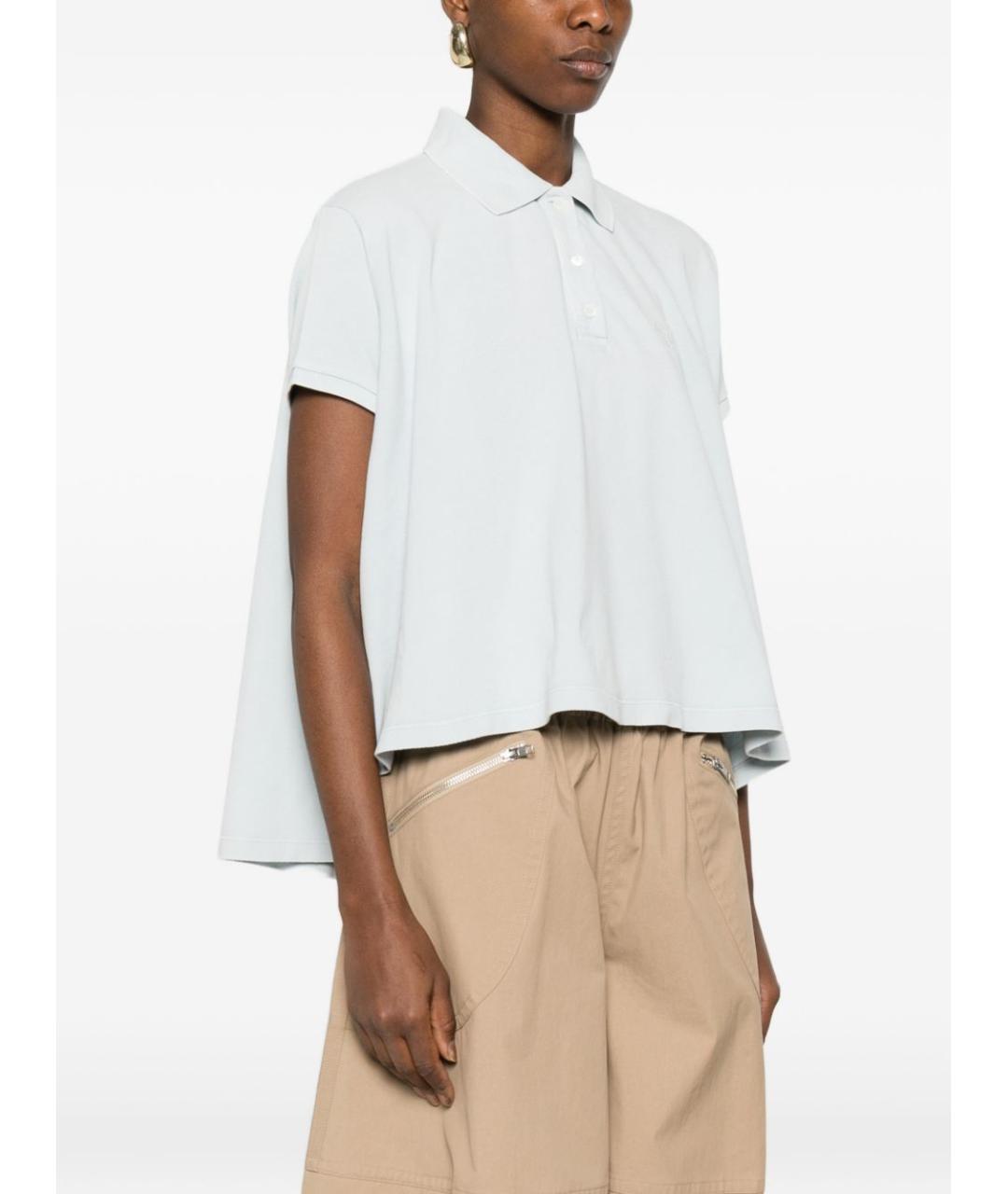 LOEWE Голубая хлопковая футболка, фото 5