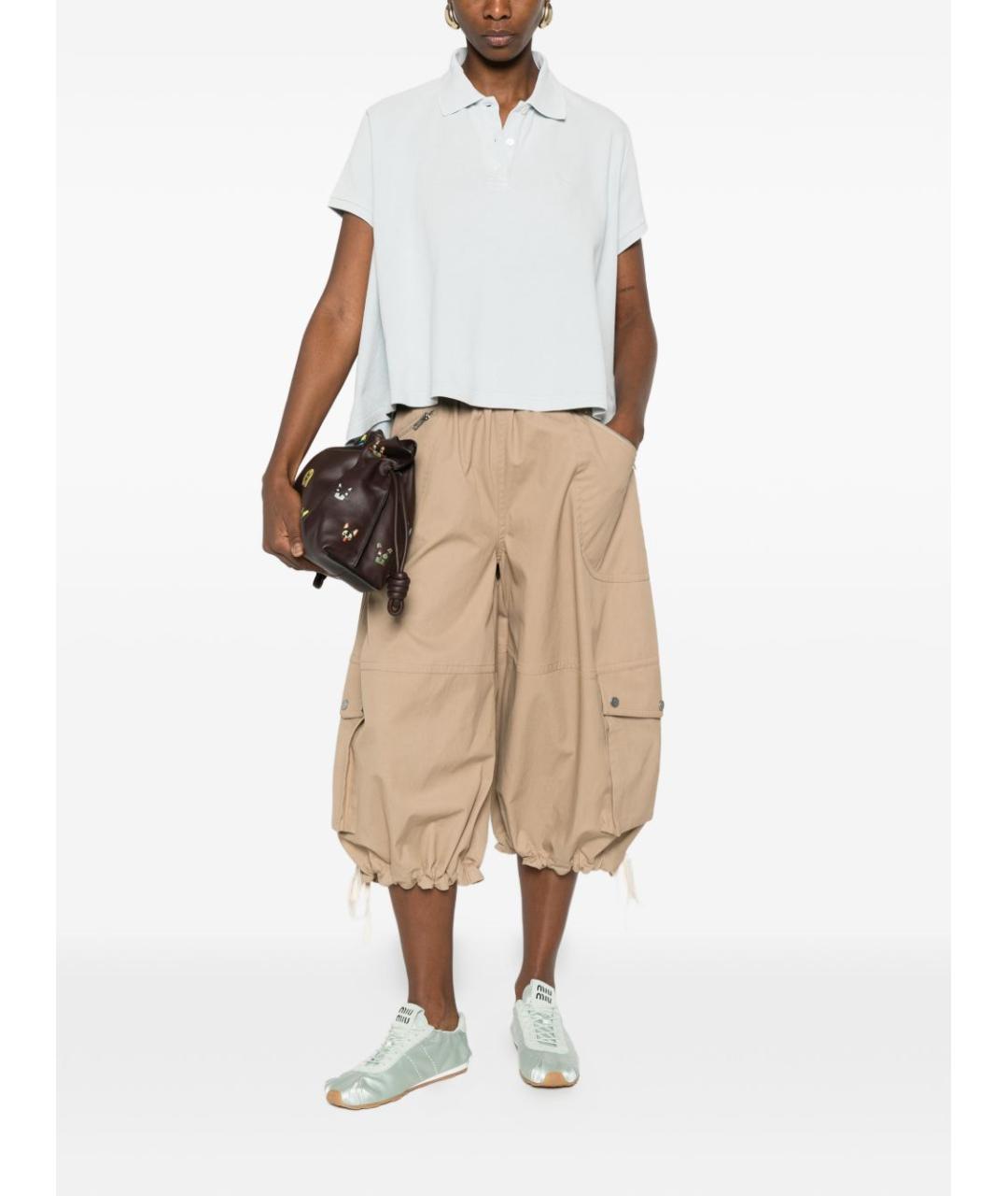 LOEWE Голубая хлопковая футболка, фото 3