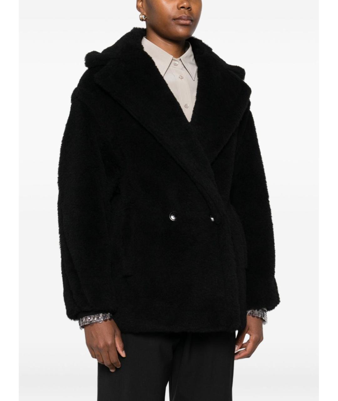 MAX MARA Черное шерстяное пальто, фото 3