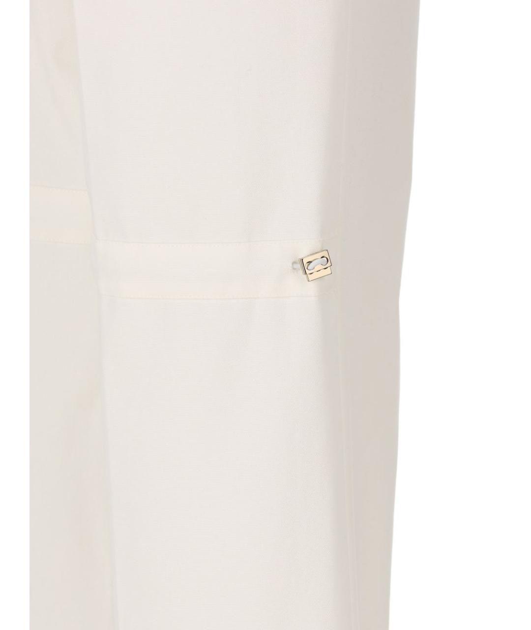 FENDI Белые прямые брюки, фото 4