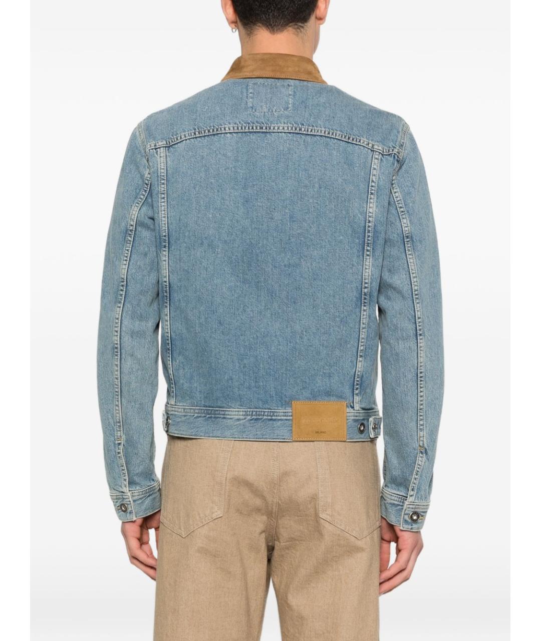 JACOB COHEN Голубая хлопковая куртка, фото 4