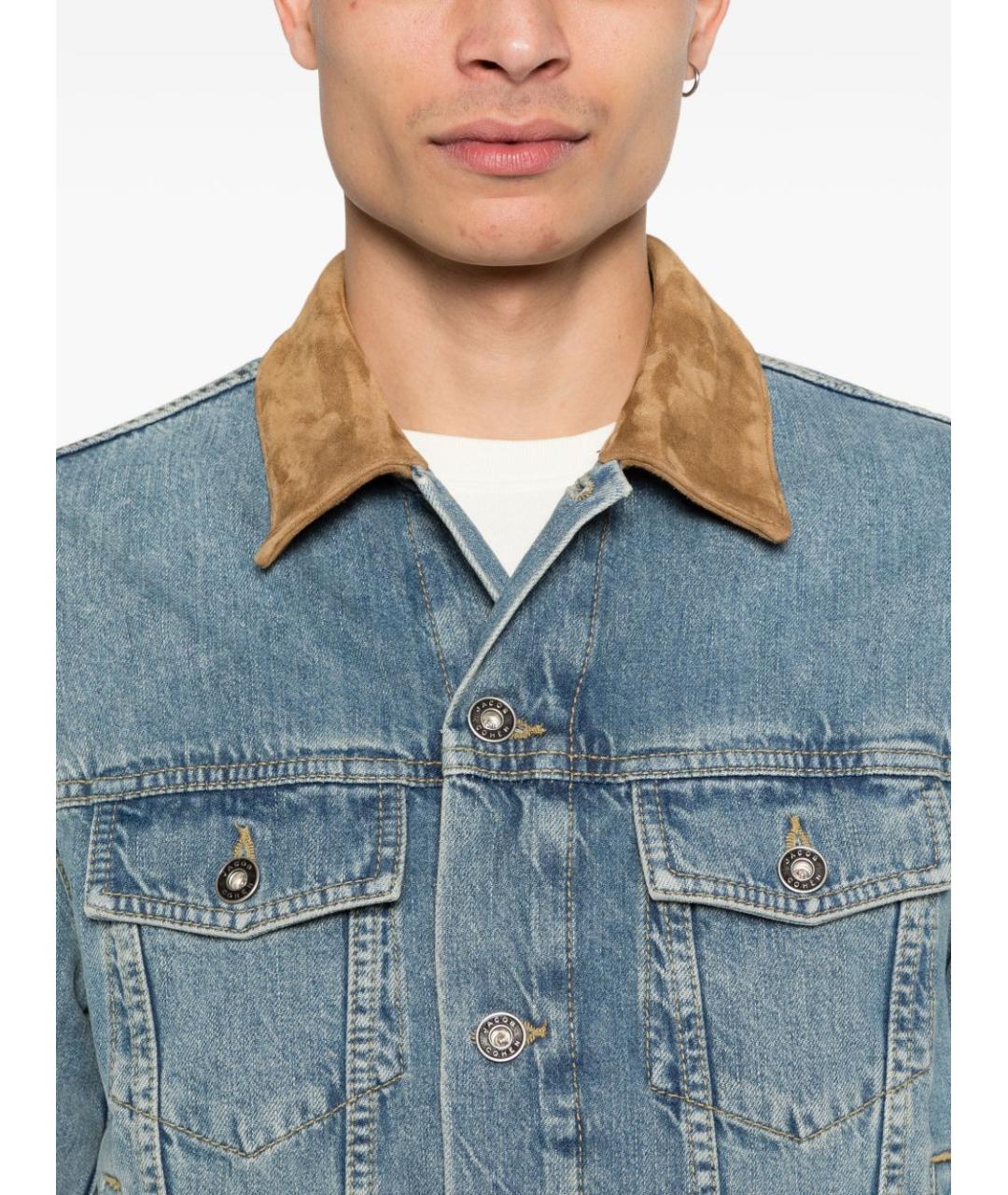 JACOB COHEN Голубая хлопковая куртка, фото 2