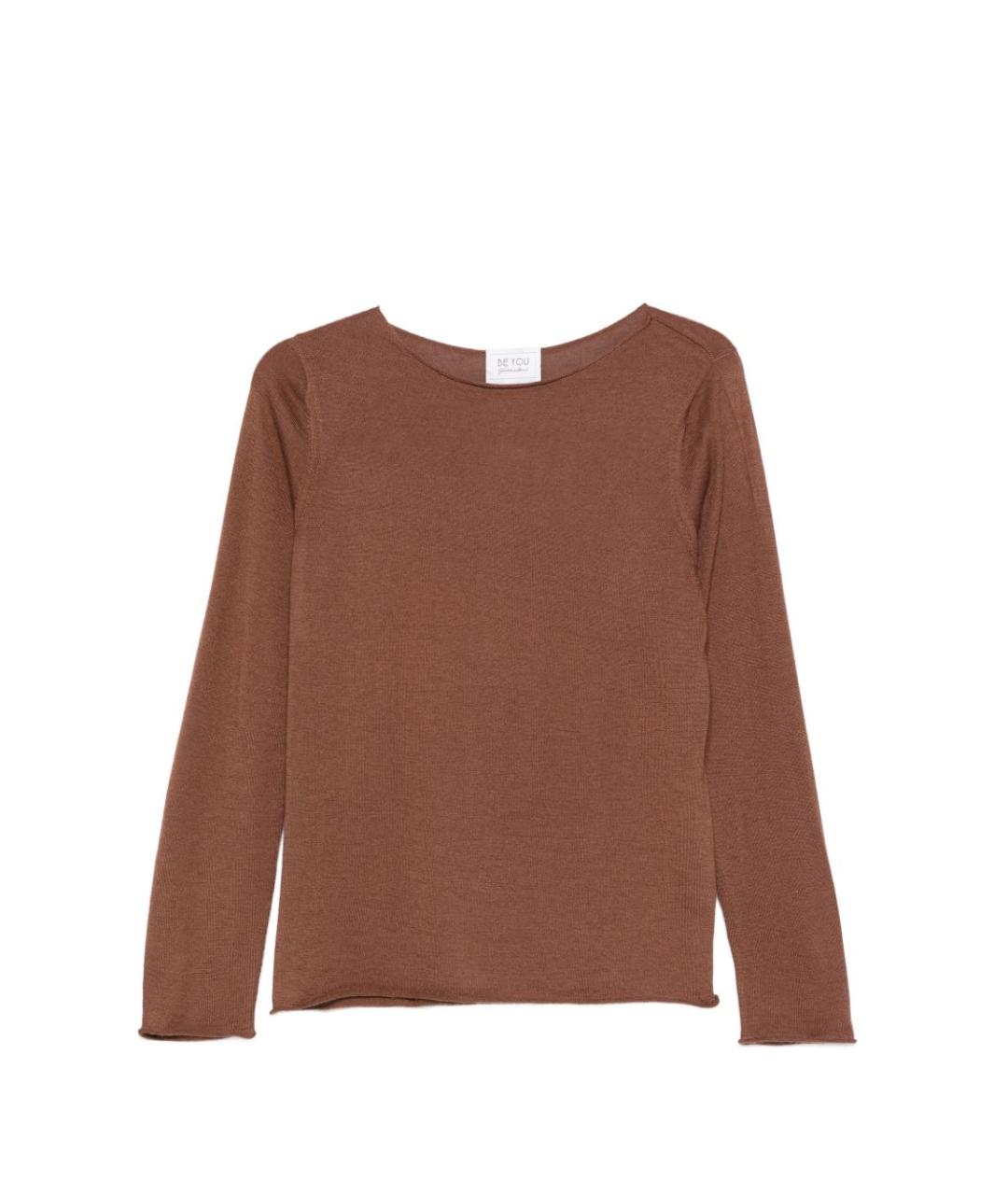 BEYOU Коричневый джемпер / свитер, фото 1