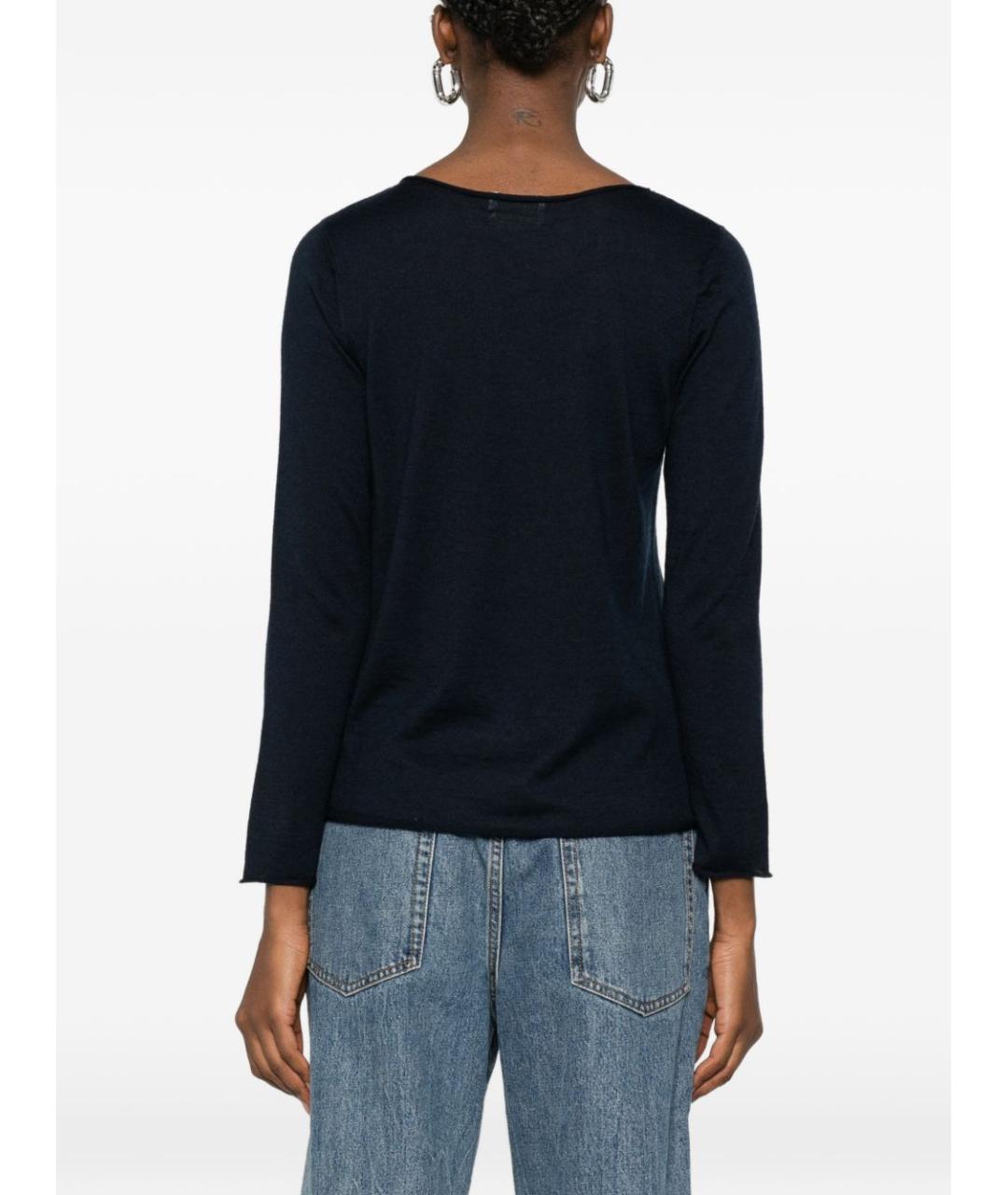 BEYOU Темно-синий кашемировый джемпер / свитер, фото 2