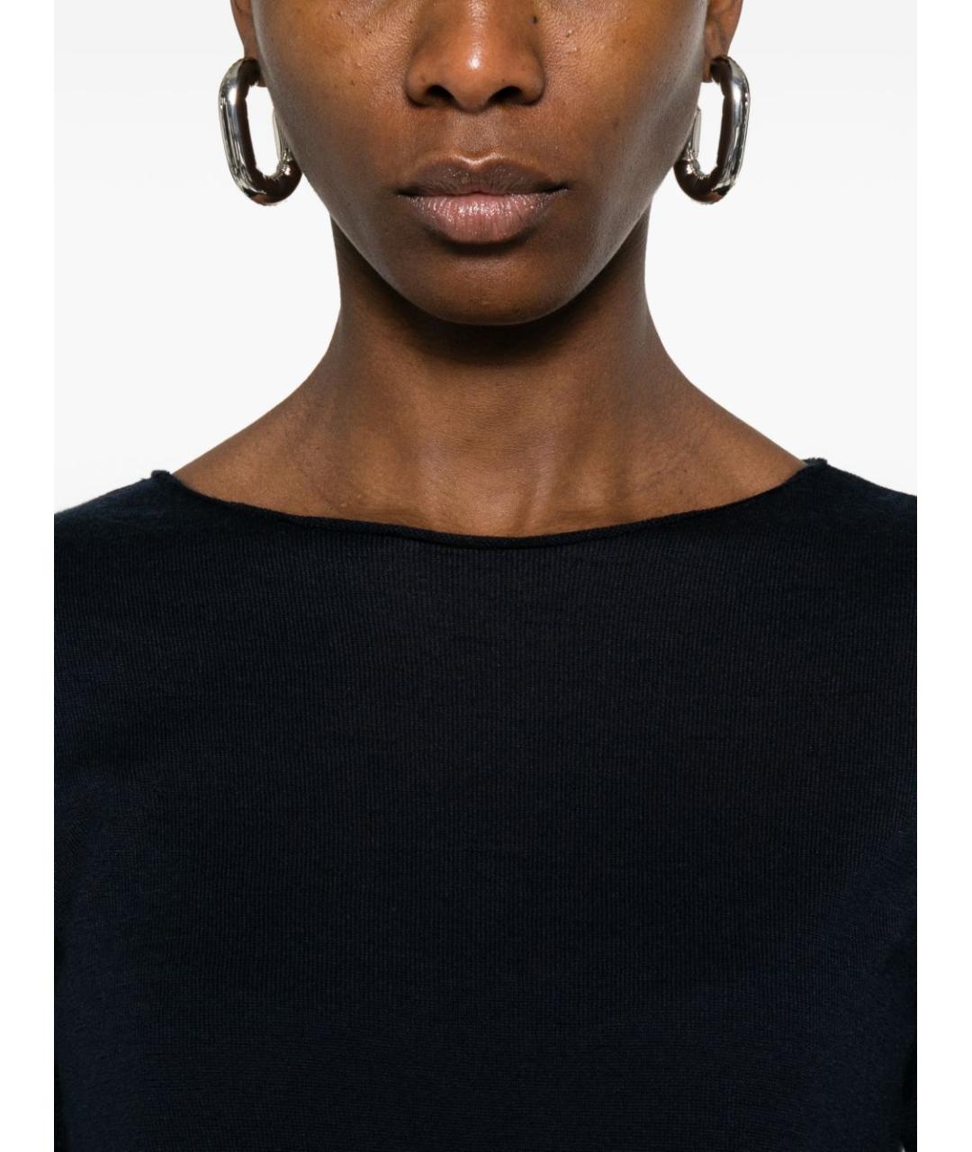 BEYOU Темно-синий кашемировый джемпер / свитер, фото 4