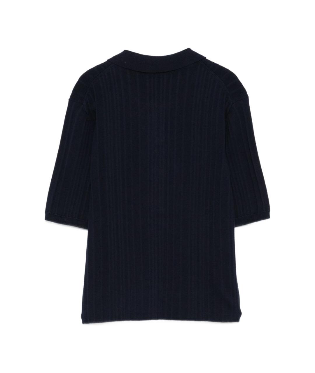 CLOSED Темно-синяя хлопковая футболка, фото 2