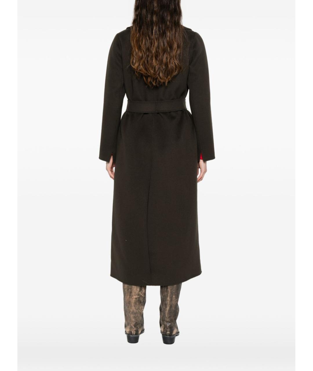 'S MAX MARA Зеленые шерстяное пальто, фото 4