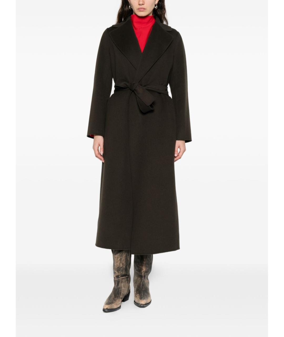 'S MAX MARA Зеленые шерстяное пальто, фото 2