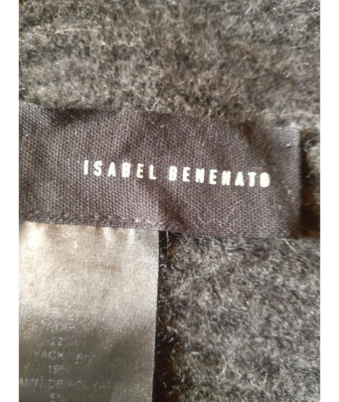 ISABEL BENENATO Антрацитовая шерстяная шапка, фото 4