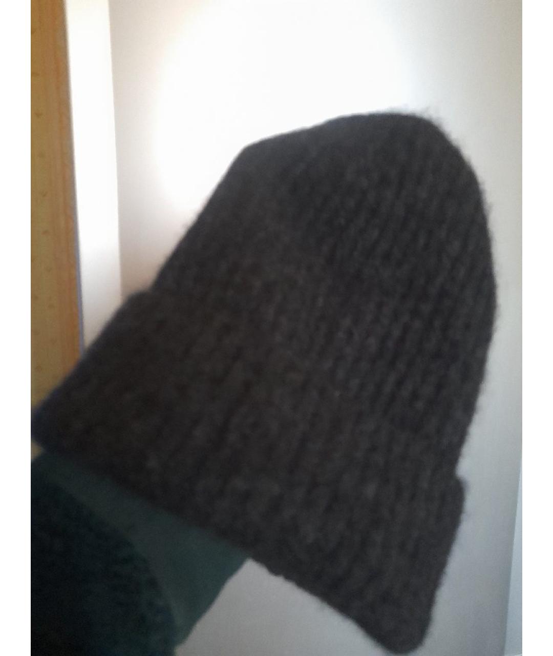 ISABEL BENENATO Антрацитовая шерстяная шапка, фото 7