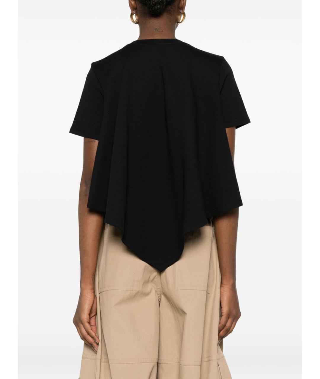 LOEWE Черная хлопковая футболка, фото 4