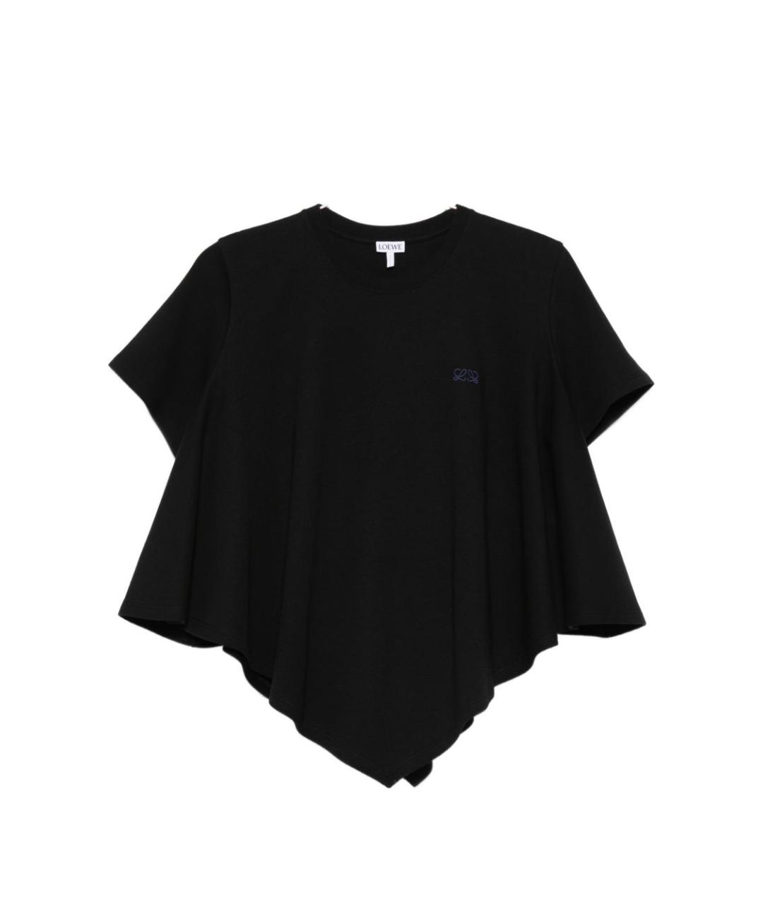 LOEWE Черная хлопковая футболка, фото 1
