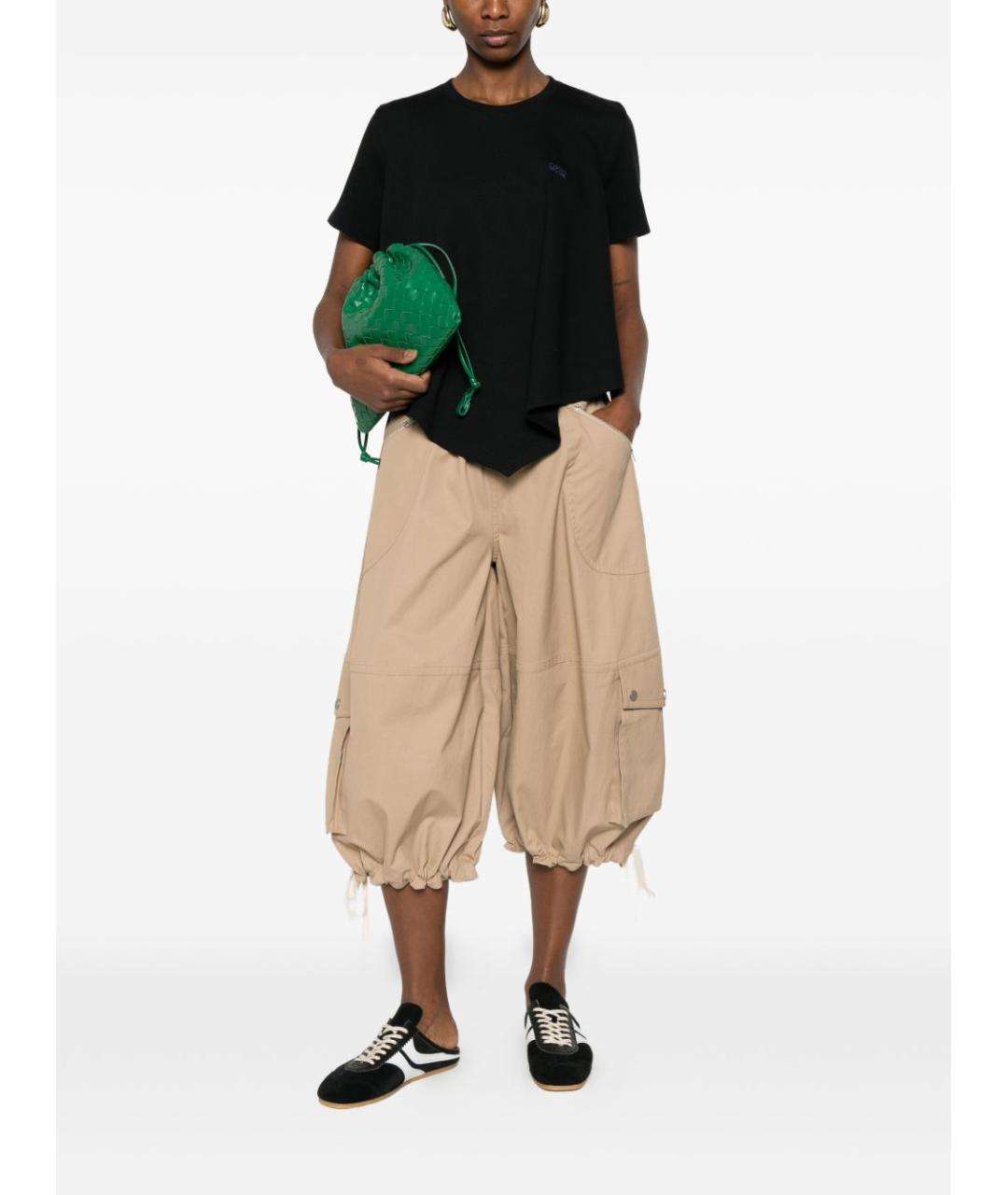 LOEWE Черная хлопковая футболка, фото 2