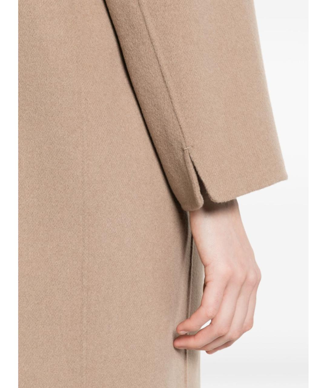 'S MAX MARA Бежевое шерстяное пальто, фото 2