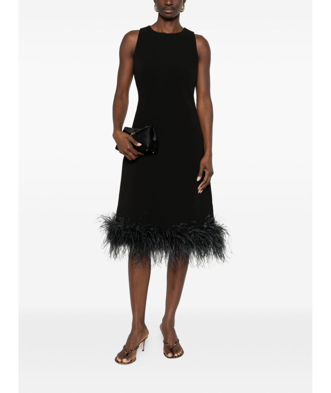 MAX MARA Черное ацетатное коктейльное платье, фото 4