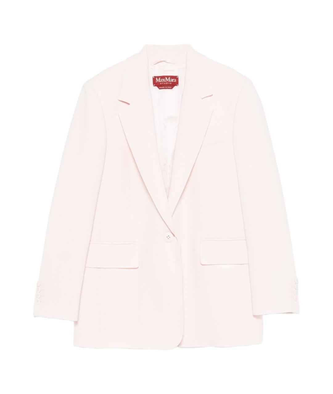 MAX MARA Розовый жакет/пиджак, фото 1