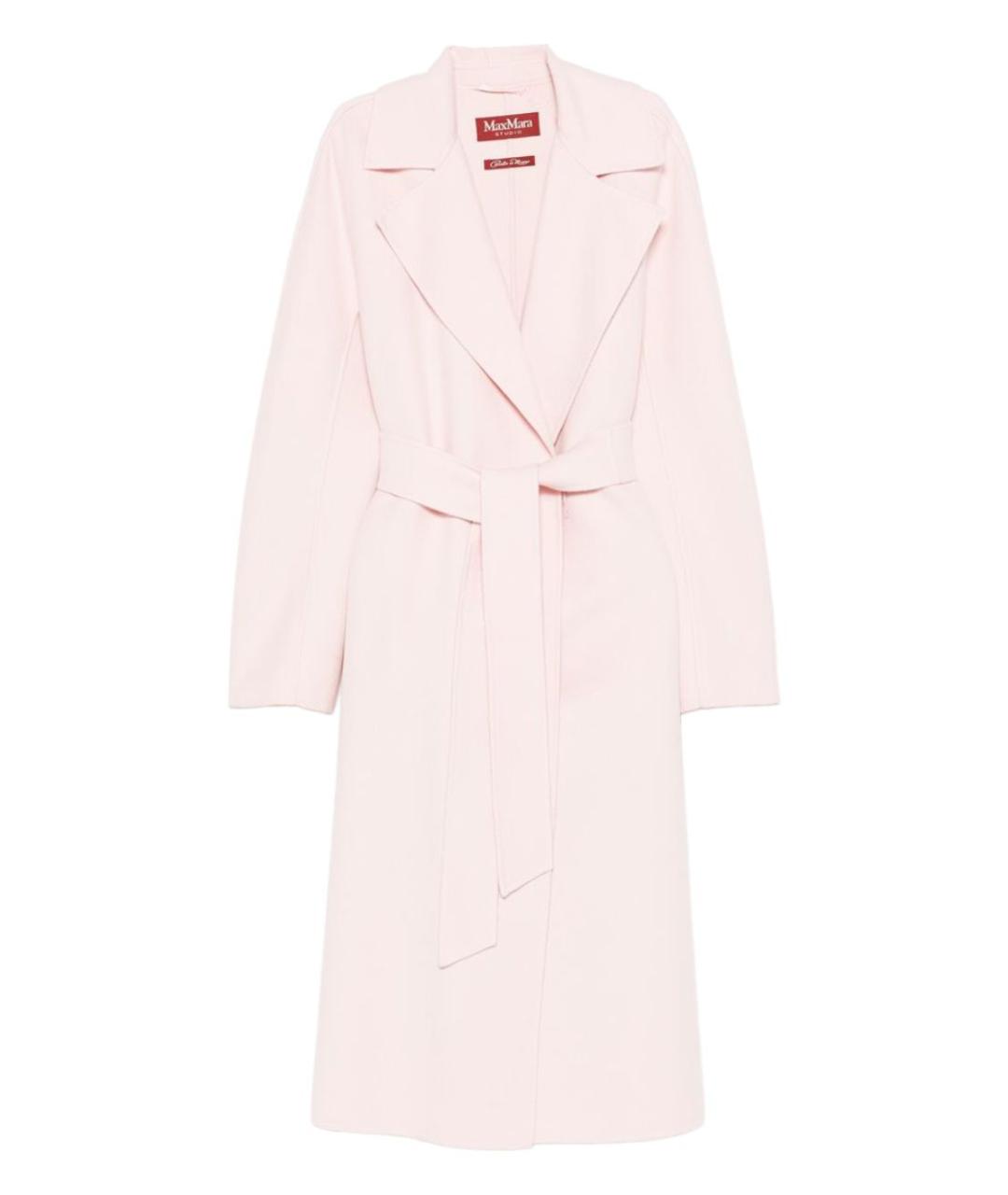 MAX MARA Розовое шерстяное пальто, фото 1