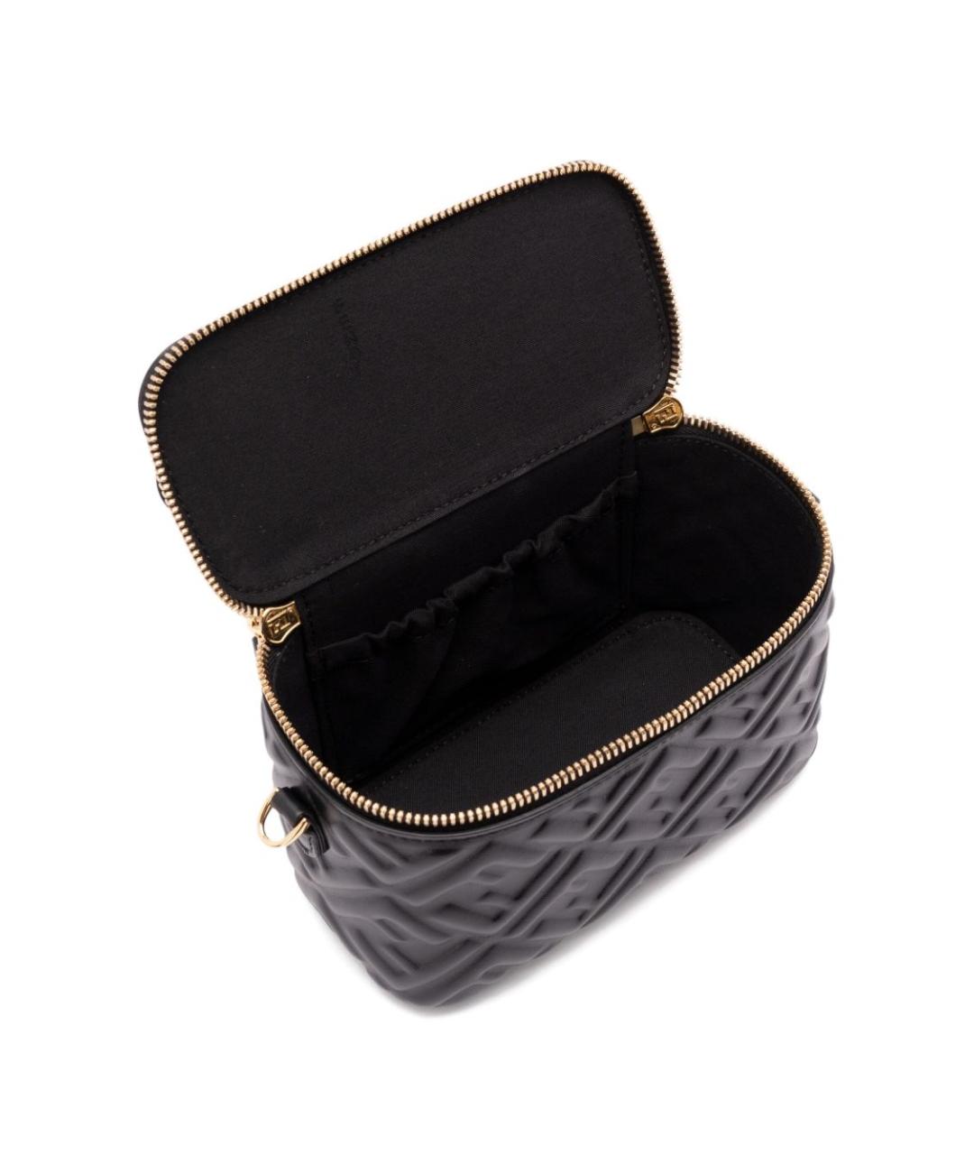 FENDI Черная кожаная сумка через плечо, фото 3