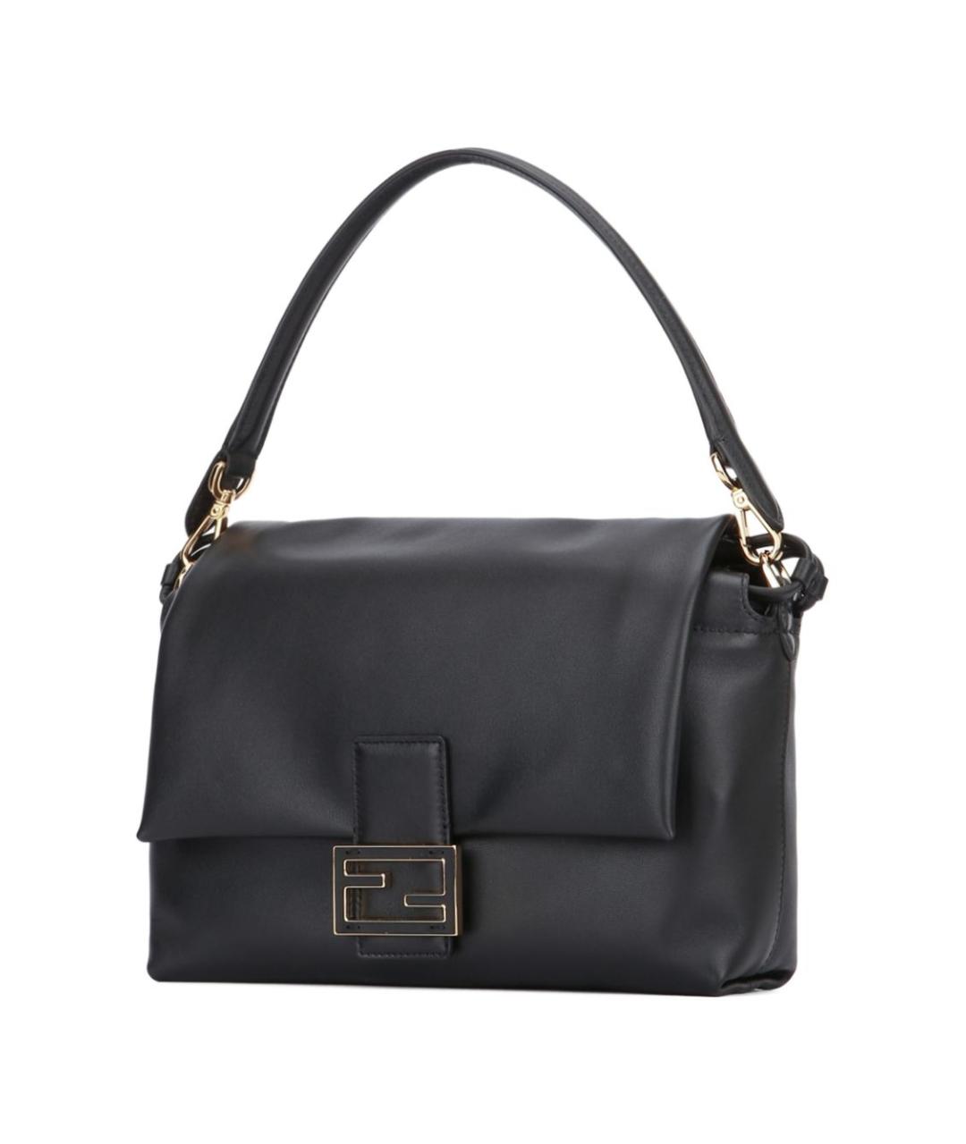 FENDI Черная кожаная сумка через плечо, фото 2