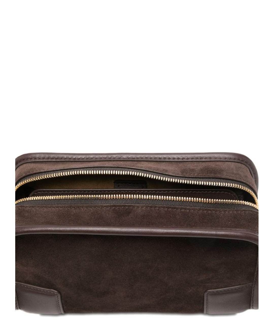 LOEWE Коричневая кожаная сумка тоут, фото 3