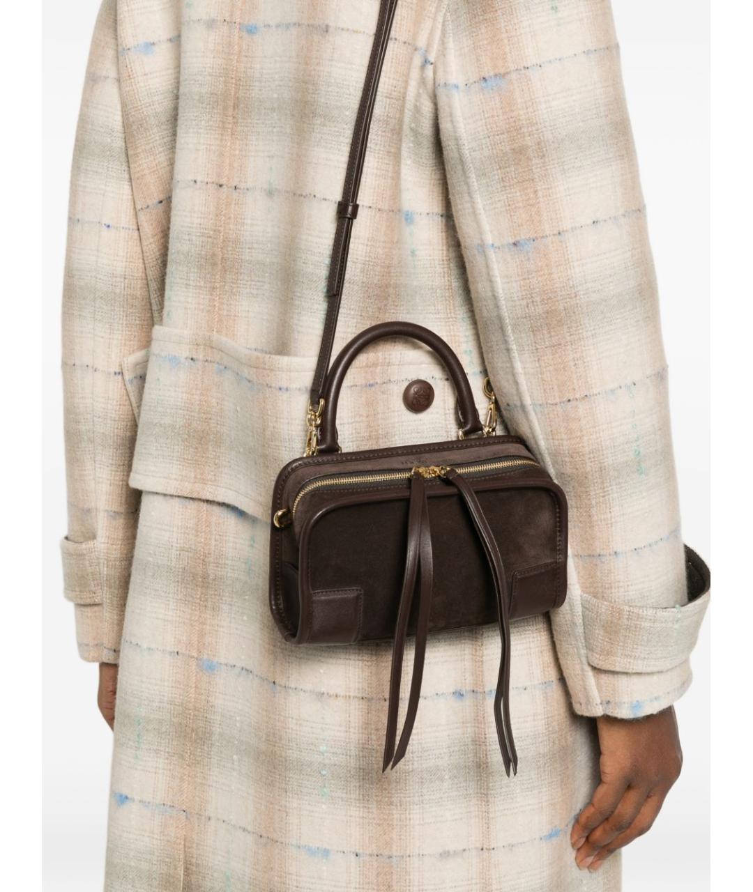 LOEWE Коричневая кожаная сумка тоут, фото 5