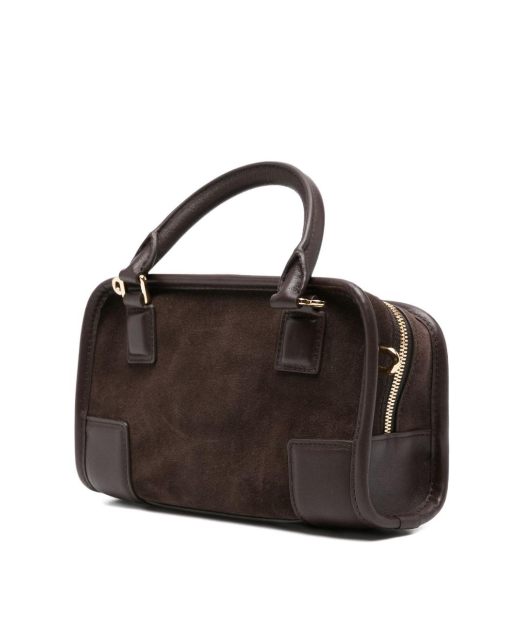 LOEWE Коричневая кожаная сумка тоут, фото 4