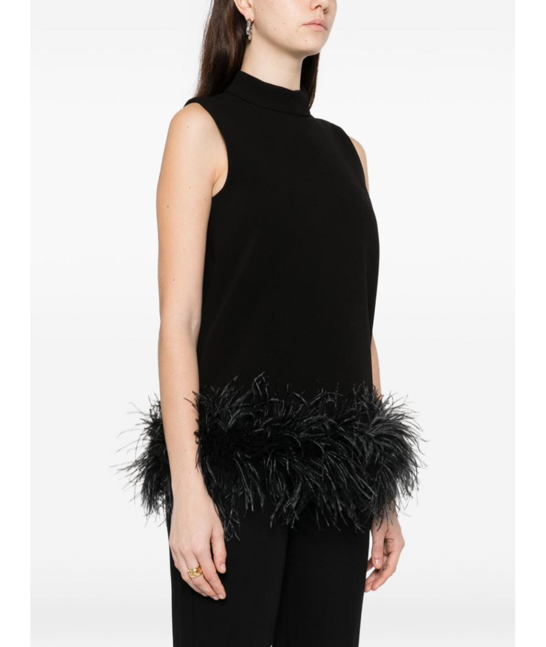 MAX MARA Черная ацетатная майка, фото 3