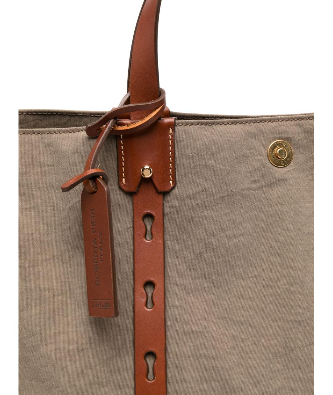 ROBERTA PIERI Серая сумка тоут, фото 4