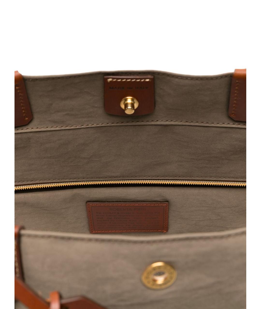 ROBERTA PIERI Серая сумка тоут, фото 3