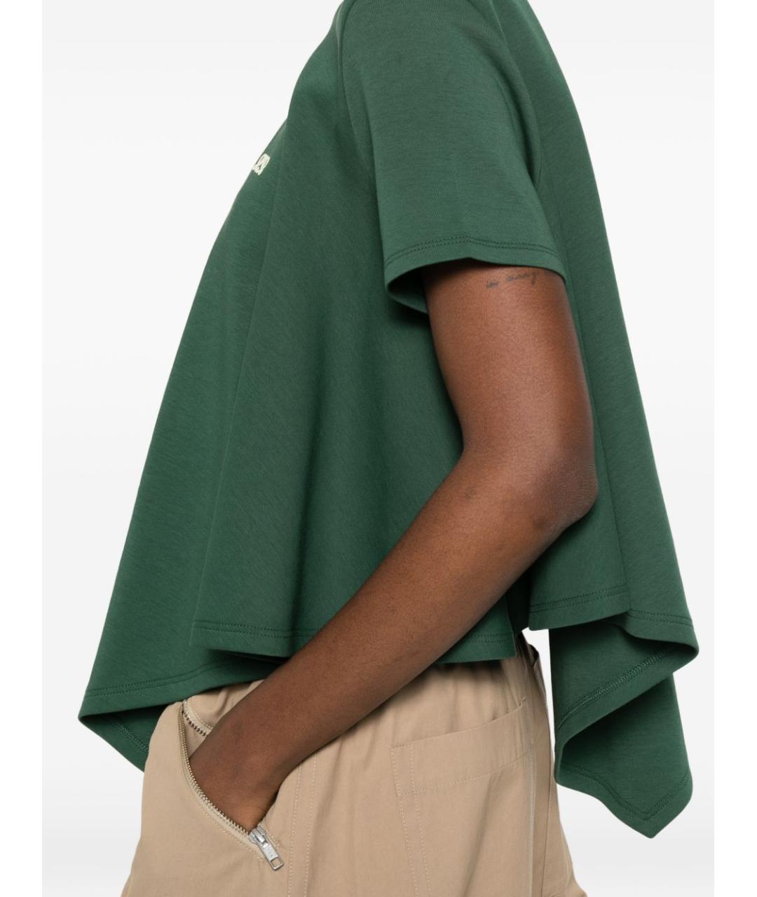 LOEWE Зеленая хлопковая футболка, фото 4