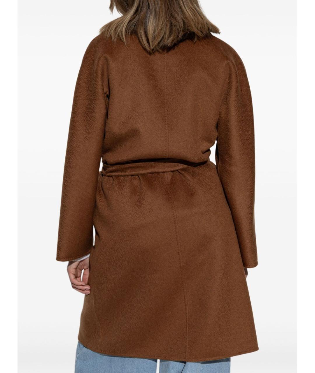 MAX MARA Коричневое кашемировое пальто, фото 4