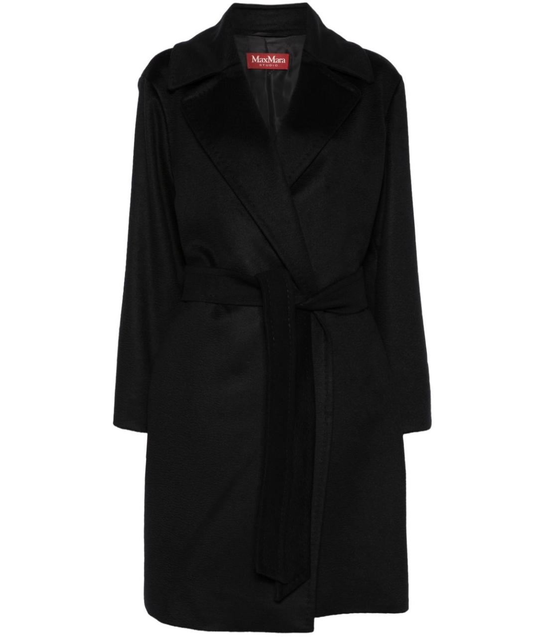 MAX MARA Черное шерстяное пальто, фото 1