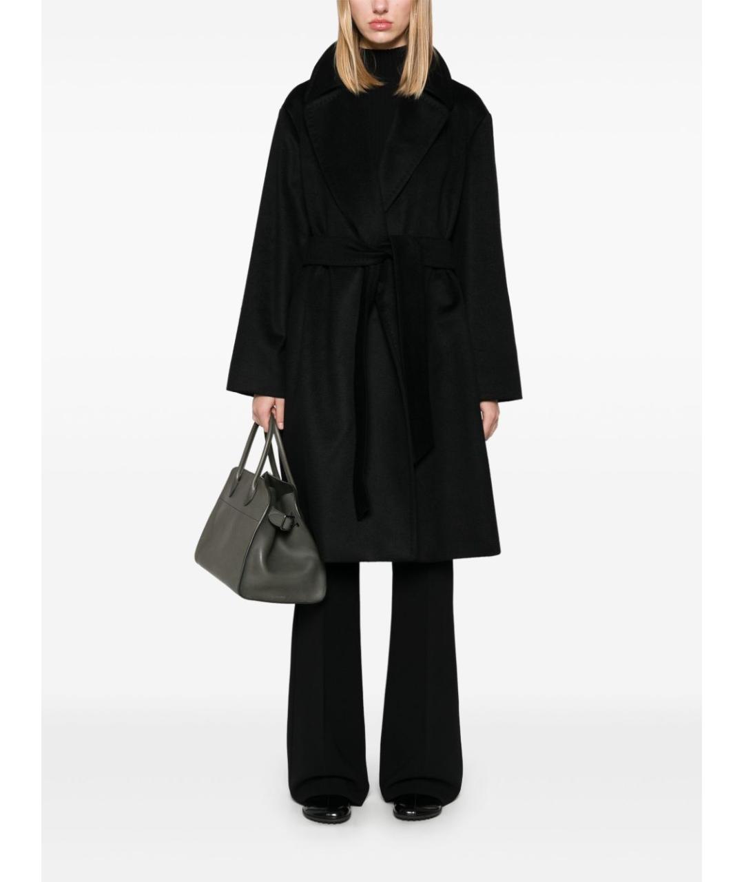 MAX MARA Черное шерстяное пальто, фото 3