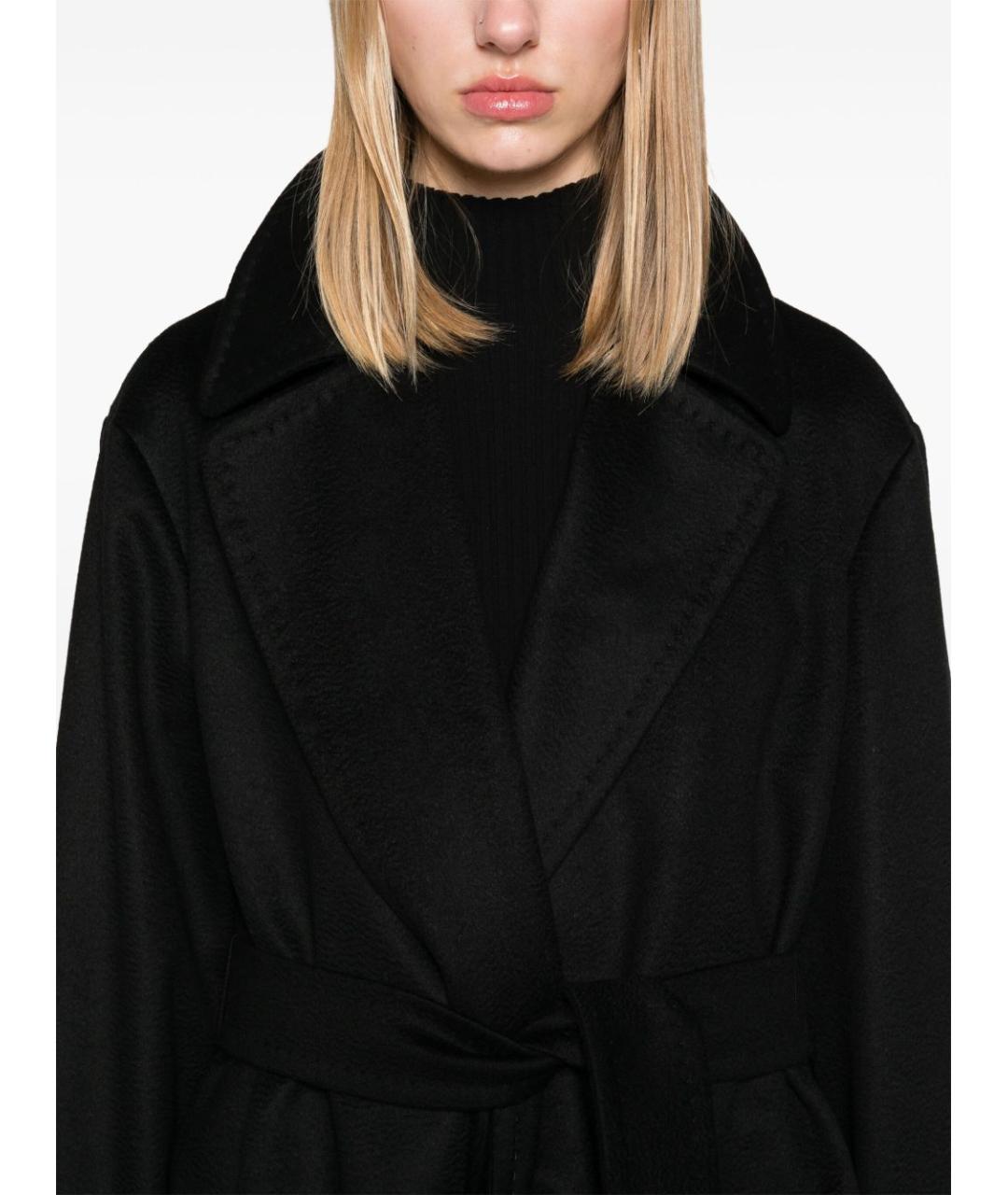 MAX MARA Черное шерстяное пальто, фото 4