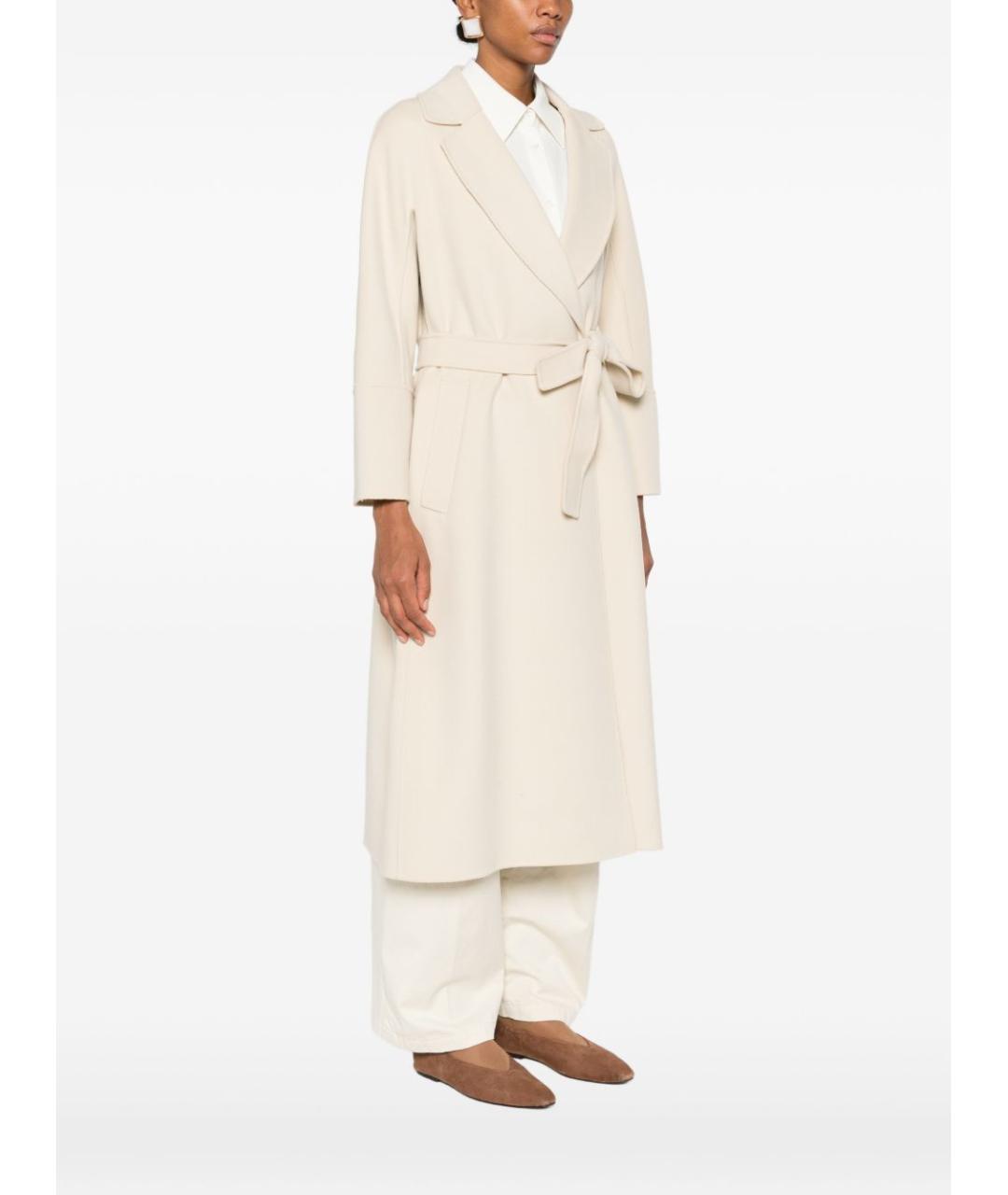 'S MAX MARA Бежевое шерстяное пальто, фото 2