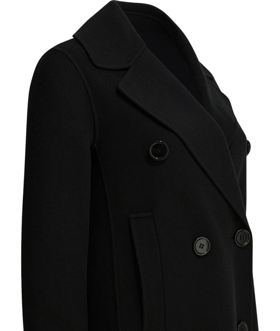'S MAX MARA Черное шерстяное пальто, фото 4