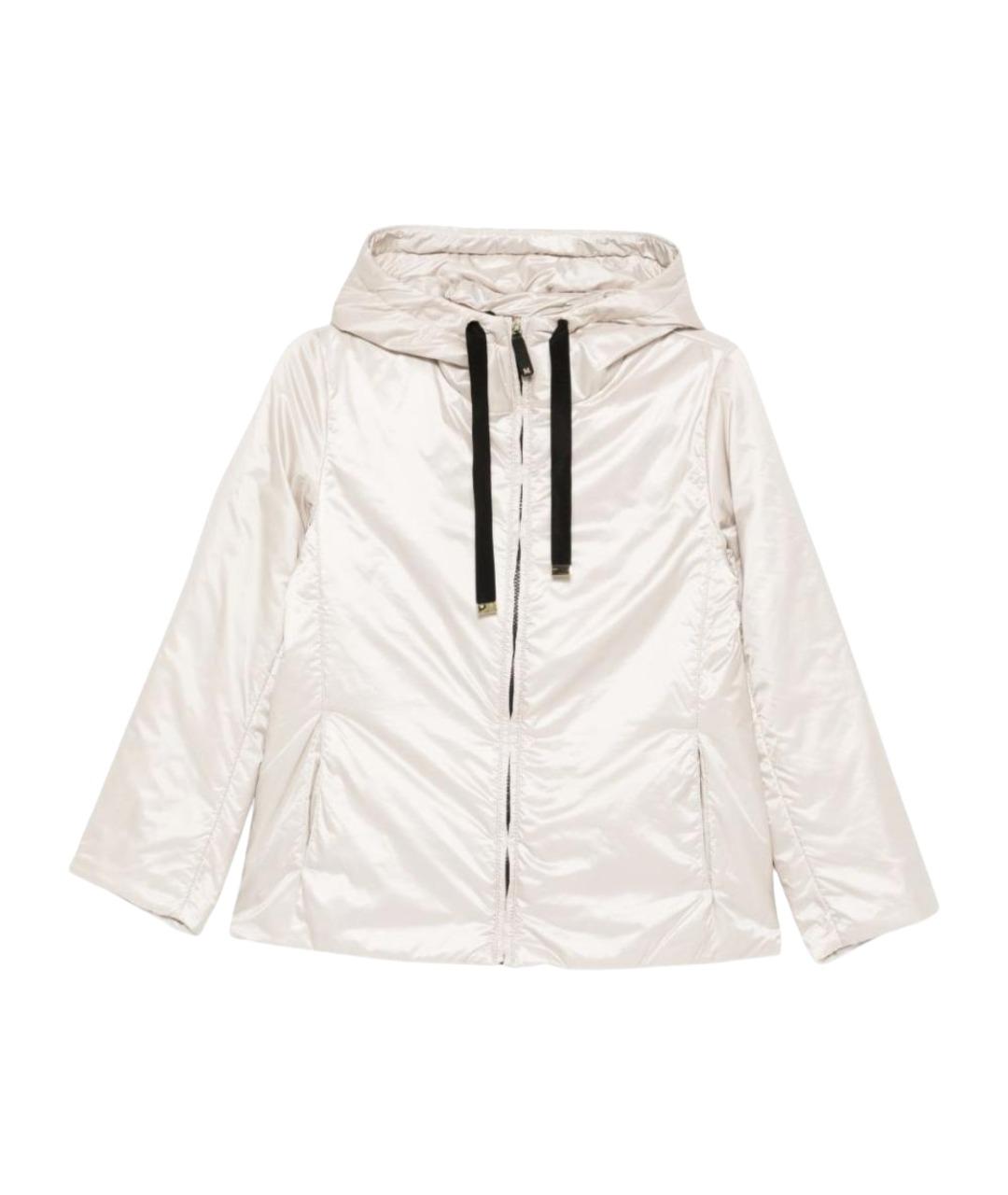 MAX MARA Бежевая полиэстеровая куртка, фото 1