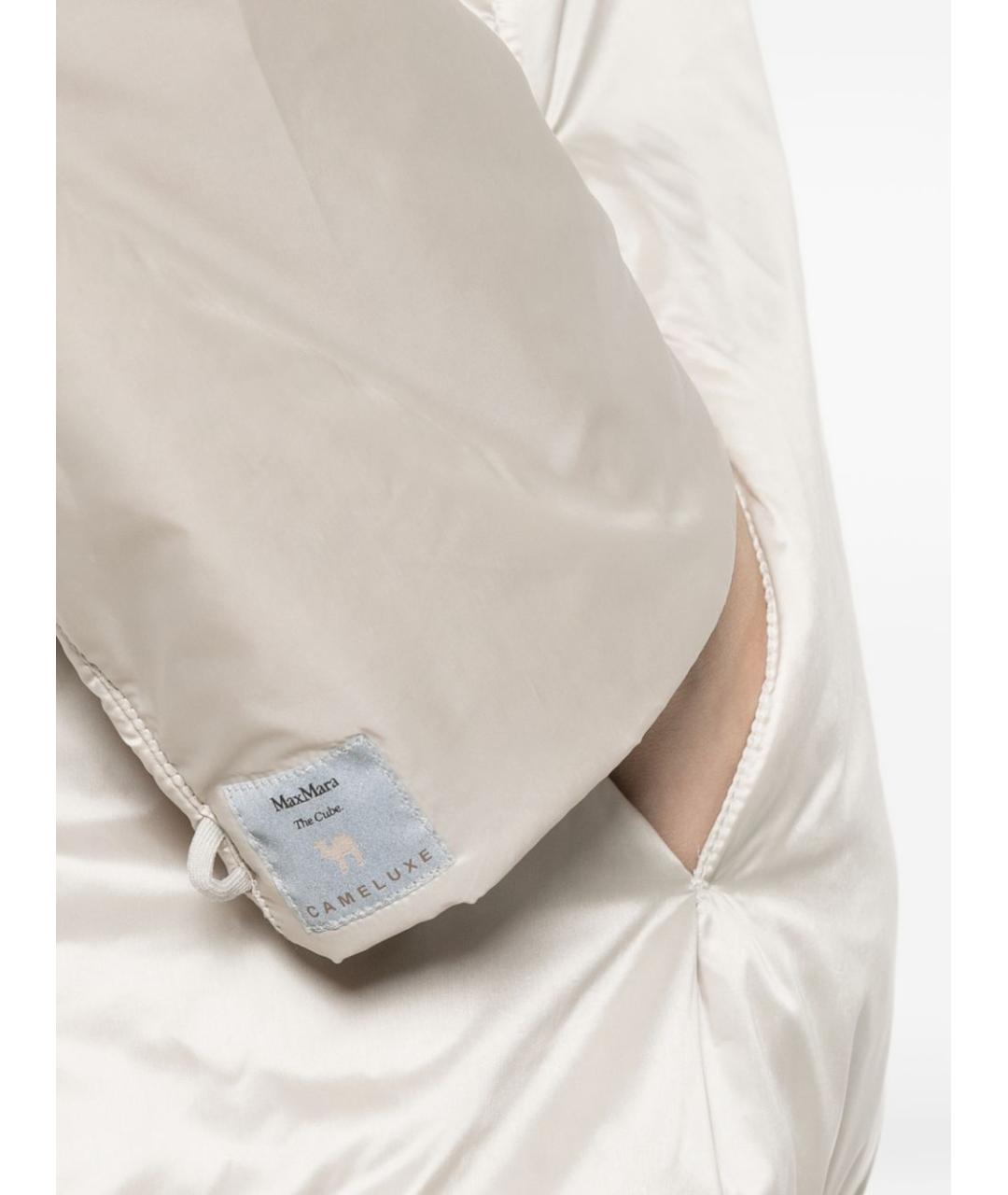 MAX MARA Бежевая полиэстеровая куртка, фото 2