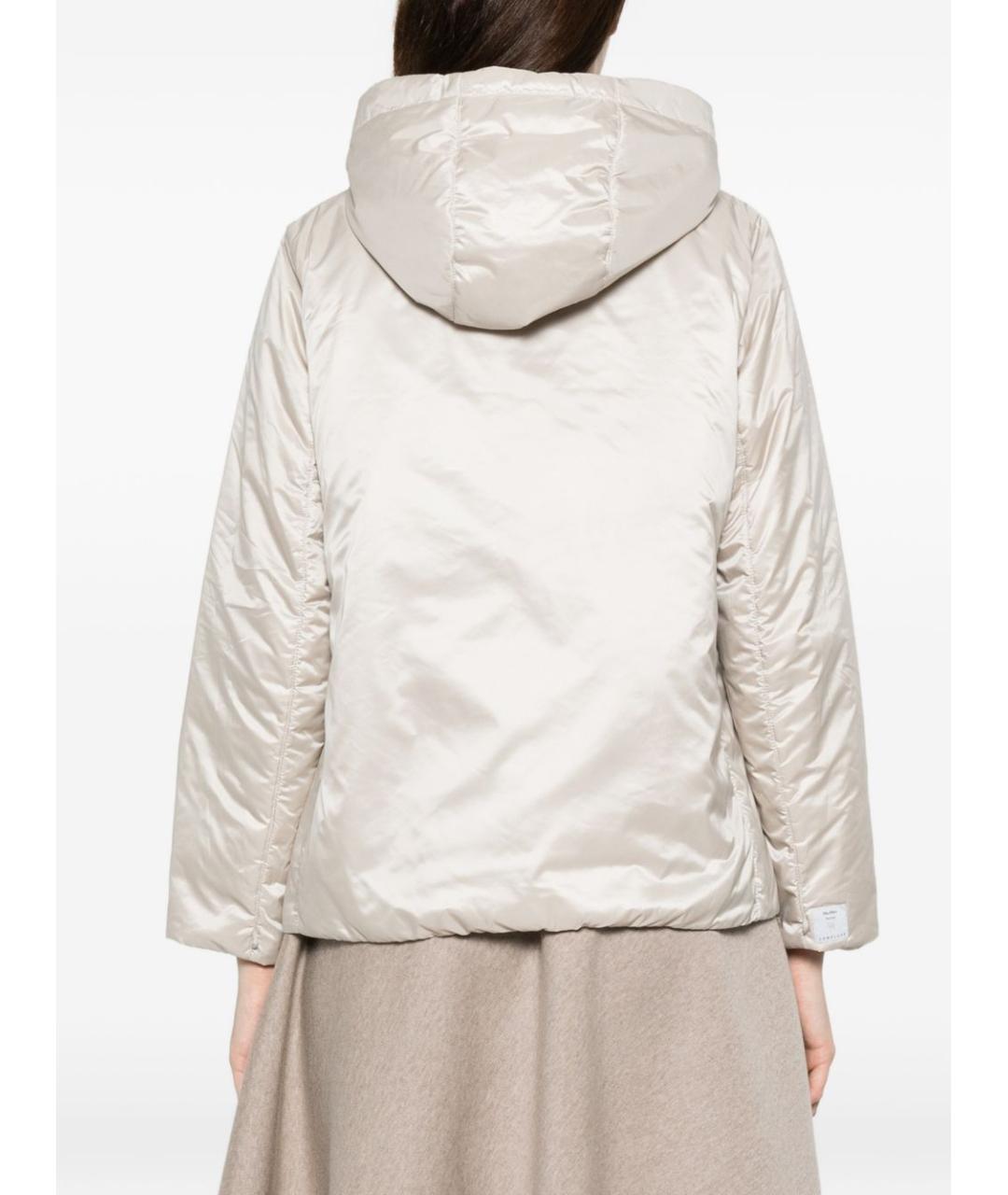 MAX MARA Бежевая полиэстеровая куртка, фото 3