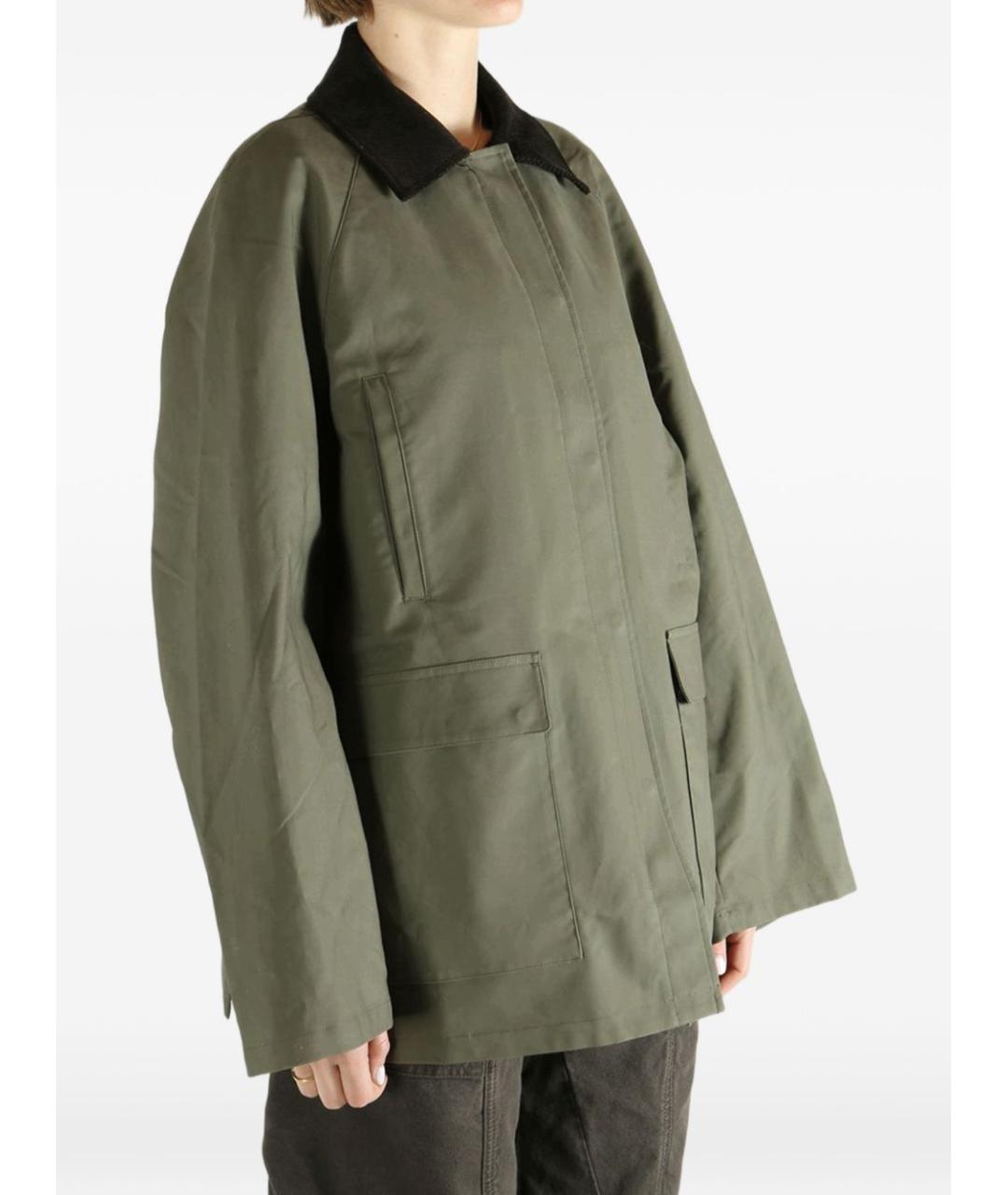 TOTEME Хаки хлопковая куртка, фото 2