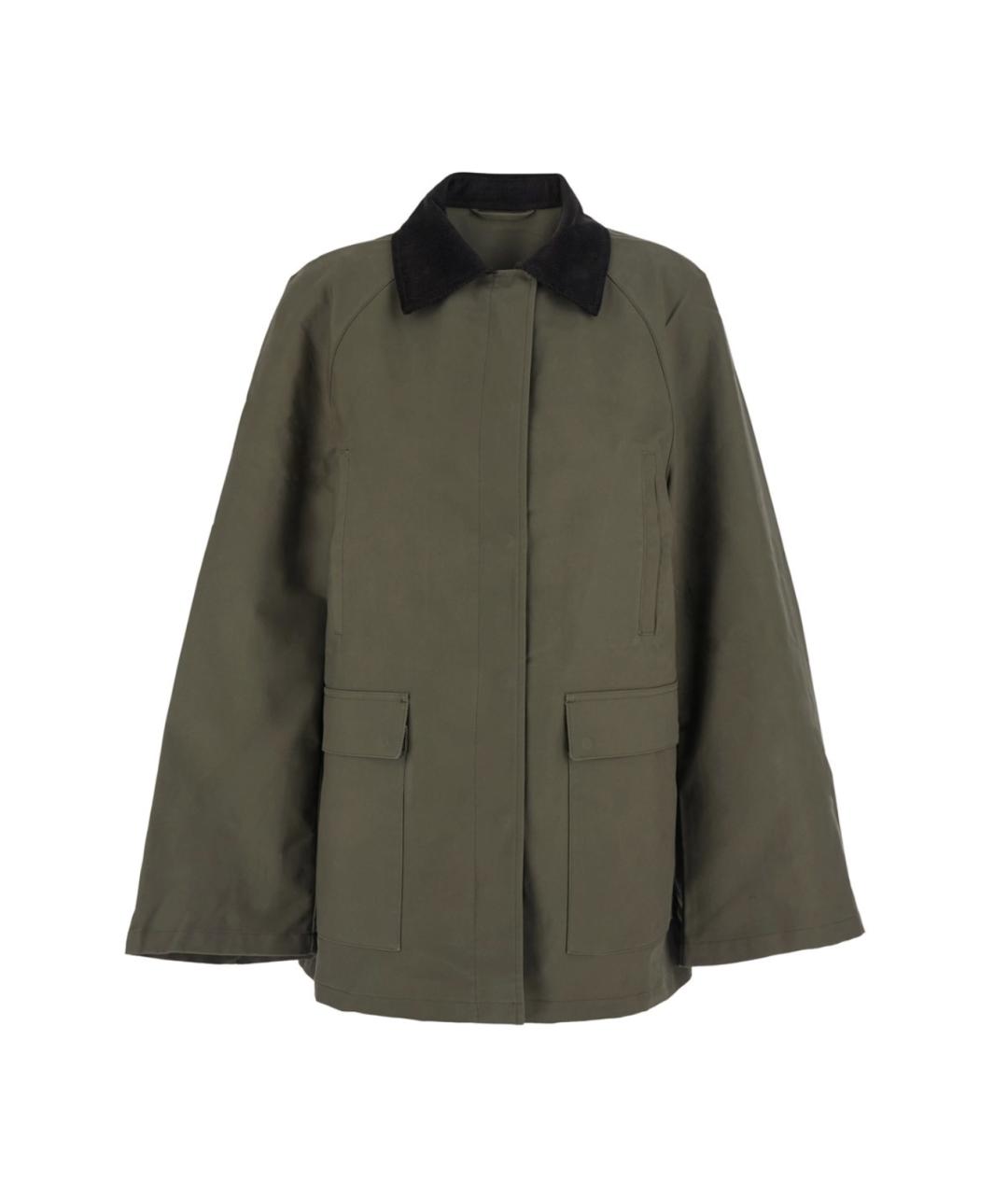 TOTEME Хаки хлопковая куртка, фото 1