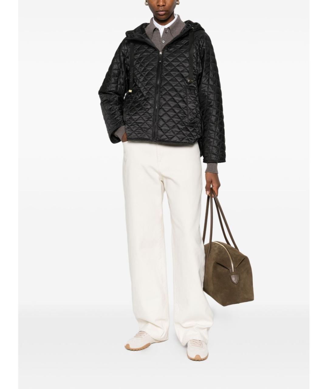 MAX MARA Черная полиэстеровая куртка, фото 4