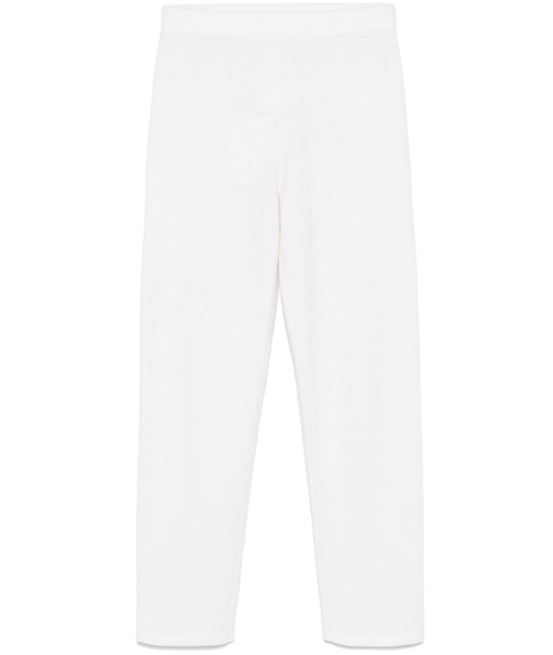 MAX MARA Белые кашемировые брюки узкие, фото 1