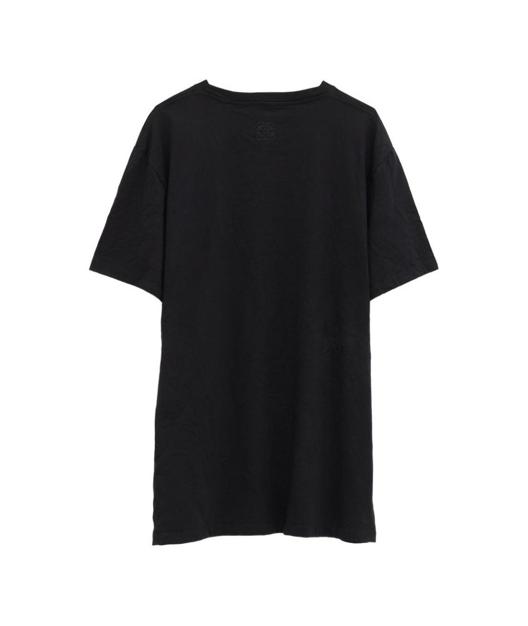 LOEWE Черная хлопковая футболка, фото 2