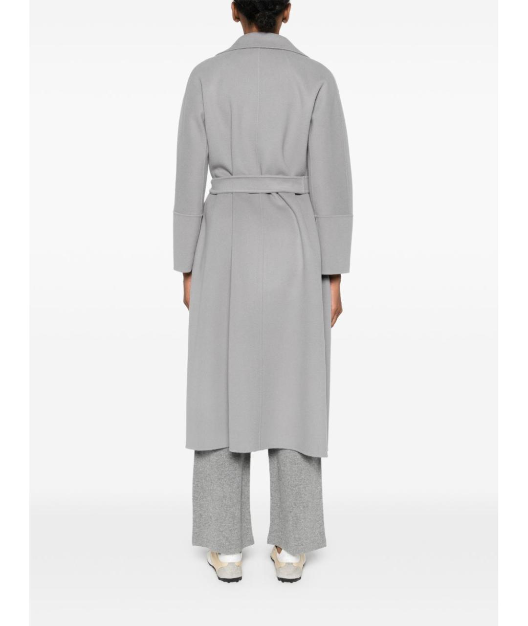 'S MAX MARA Серое шерстяное пальто, фото 5