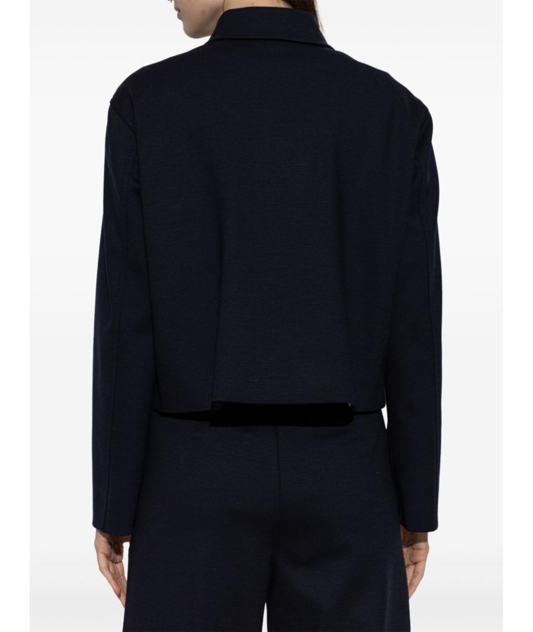 MAX MARA Темно-синяя шерстяная куртка, фото 4